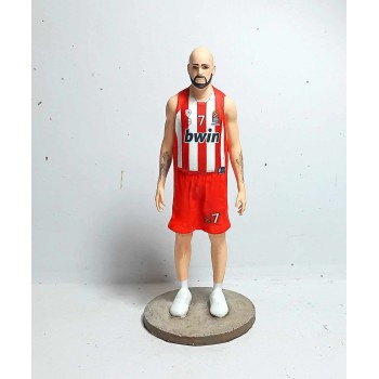 1/24 Vasilis Spanoulis Olympiacos Handpainted Figure